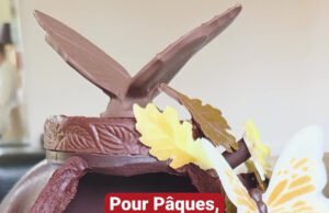 Kepompong coklat manis yang dibuat di Villa René-Lalique di Wingen-sur-Moder