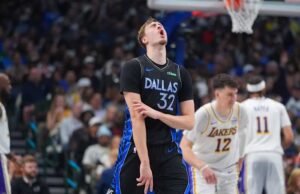 Cooper Flagg mencetak 45 poin dan Mavs mengalahkan LeBron James dan Lakers yang mengalami cedera 134-128