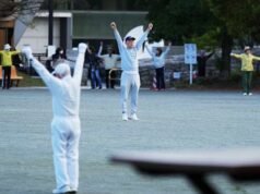 Jepang bangkit dengan tradisi latihan Radio Taiso. Wajah umur panjang negara ini
