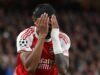 Bintang Arsenal tertatih-tatih dari pertandingan Liga Champions beberapa hari sebelum pertandingan dengan Man City | Sepak Bola | olahraga