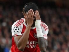 Bintang Arsenal tertatih-tatih dari pertandingan Liga Champions beberapa hari sebelum pertandingan dengan Man City | Sepak Bola | olahraga