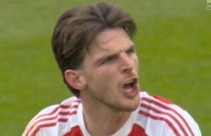 Pesan tiga kata Declan Rice kepada tim Arsenal segera setelah kekalahan dari Man City | Sepak Bola | olahraga