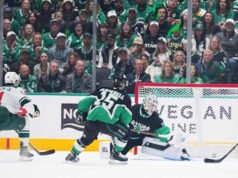 Boldy mencetak 2 gol dan satu assist saat Wild mengalahkan Stars 6-1 untuk membuka seri