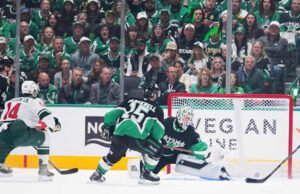 Boldy mencetak 2 gol dan satu assist saat Wild mengalahkan Stars 6-1 untuk membuka seri