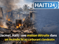 Jacmel: sebuah rumah yang hancur akibat kebakaran terkait dengan bahan bakar rahasia Berita terbaru dari Haiti: politik, keamanan, ekonomi, budaya.