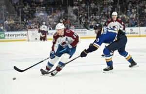 Avalanche mengalahkan The Blues 3-1 untuk merebut Divisi Tengah dan tempat pertama di Wilayah Barat