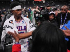 Dengan sekejap, rookie 76ers VJ Edgecombe dengan cepat menemukan tempatnya di babak playoff