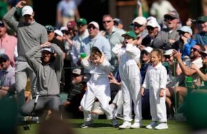 Frankie Fleetwood yang berusia 8 tahun mencuri perhatian dalam kontes par-3 menjelang Masters