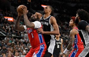 Wembanyama adalah finalis penghargaan Pemain Bertahan NBA Tahun Ini, Edwards adalah finalis penghargaan Pemain Kopling