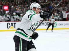 Defleksi Boldy dengan sisa waktu 28,9 detik di waktu tambahan membuat Wild melewati Stars 3-2 dan menyamakan kedudukan menjadi 2