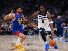 Edwards dan Randle membawa Timberwolves meraih kemenangan 119-114 atas Nuggets, menyamakan kedudukan menjadi 1 masing-masing.