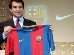 Gambar – Kemungkinan tampilan terakhir seragam kandang FC Barcelona untuk musim 2026/27