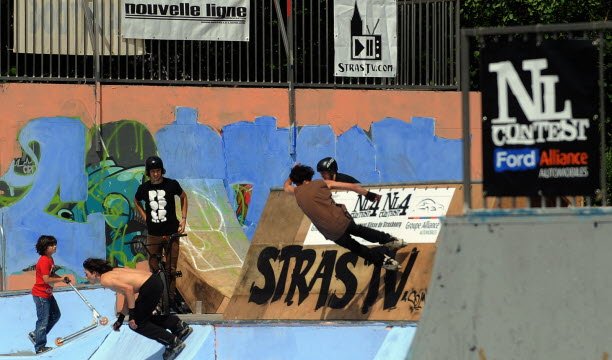 Kontes NL lahir dengan diresmikannya taman skate Rotonde. Arsip foto Cédric Joubert