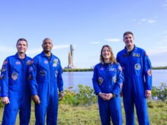 siapakah empat astronot yang sedang dalam perjalanan ke bulan?