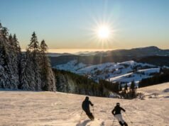 Vosges. Resor ski tidak akan dibuka pada hari Paskah, tidak seperti yang ada di Black Forest di Jerman