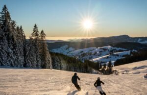 Vosges. Resor ski tidak akan dibuka pada hari Paskah, tidak seperti yang ada di Black Forest di Jerman
