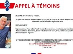 Ardeche. Polisi memanggil saksi untuk menemukan Sébastien, 54 tahun