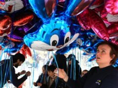 Strasbourg. Kelinci terbang menyerbu pusat kota selama Paskah