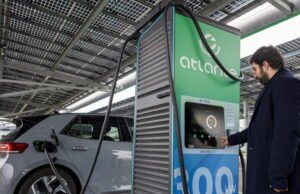 munculnya stasiun pengisian mobil listrik di Perancis