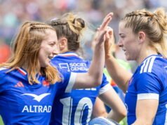 Turnamen wanita 6 negara. Prancis mendominasi Italia di Grenoble dan idealnya memulai era barunya