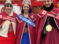 Cernay. Di tengah hujan namun dalam kegembiraan, prosesi terakhir musim ini