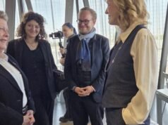 Strasbourg. Di lokasi syuting serial TV “César Wagner”: Catherine Trautmann sebagai “bintang tamu”