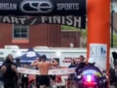 seorang pelari maraton dirampok kemenangannya selama dua detik